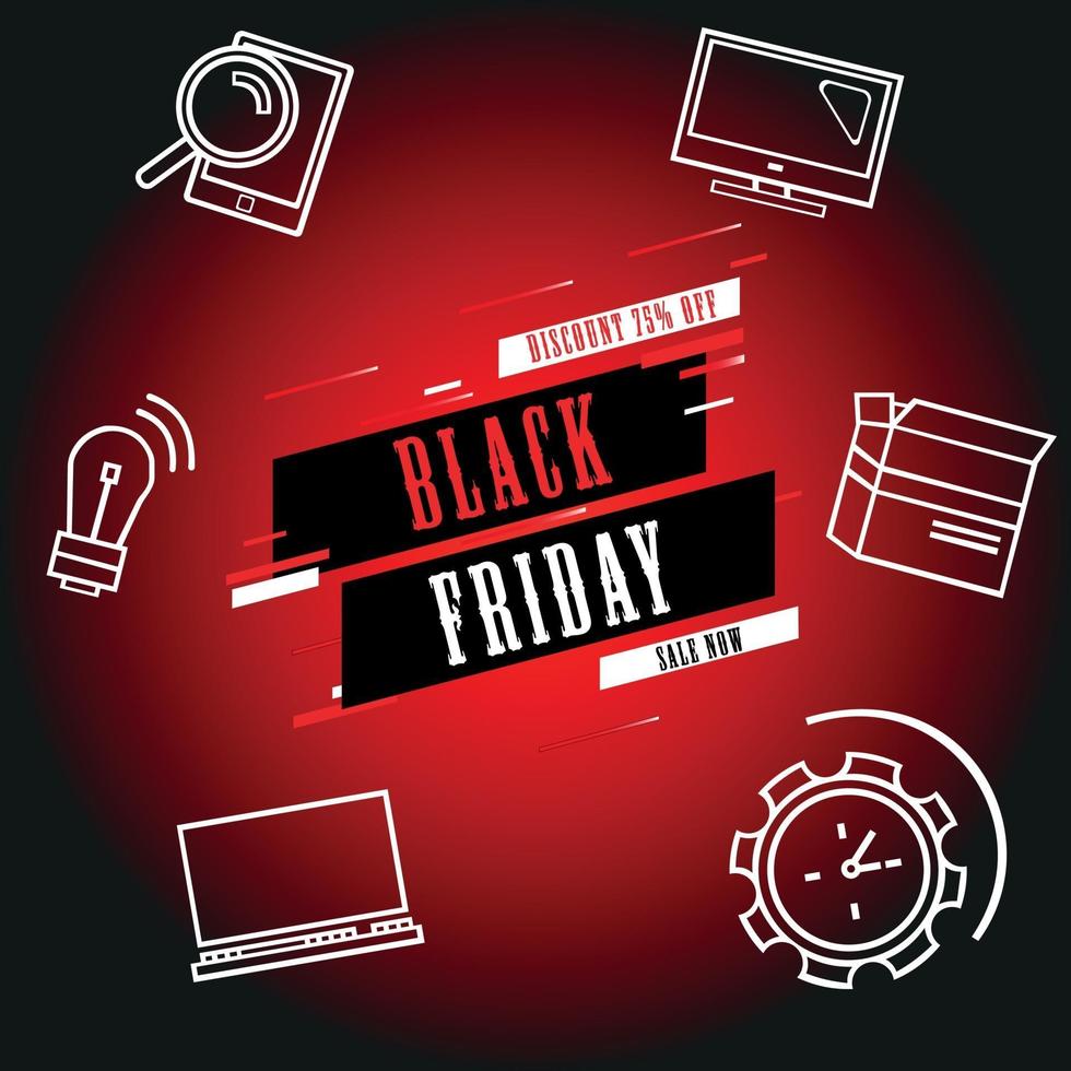Black Friday. Stock vector illustration. Logo