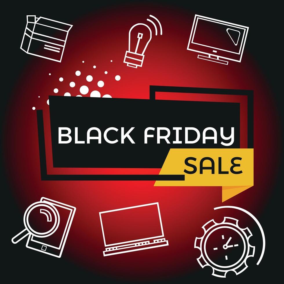 Black Friday. Stock vector illustration. Logo