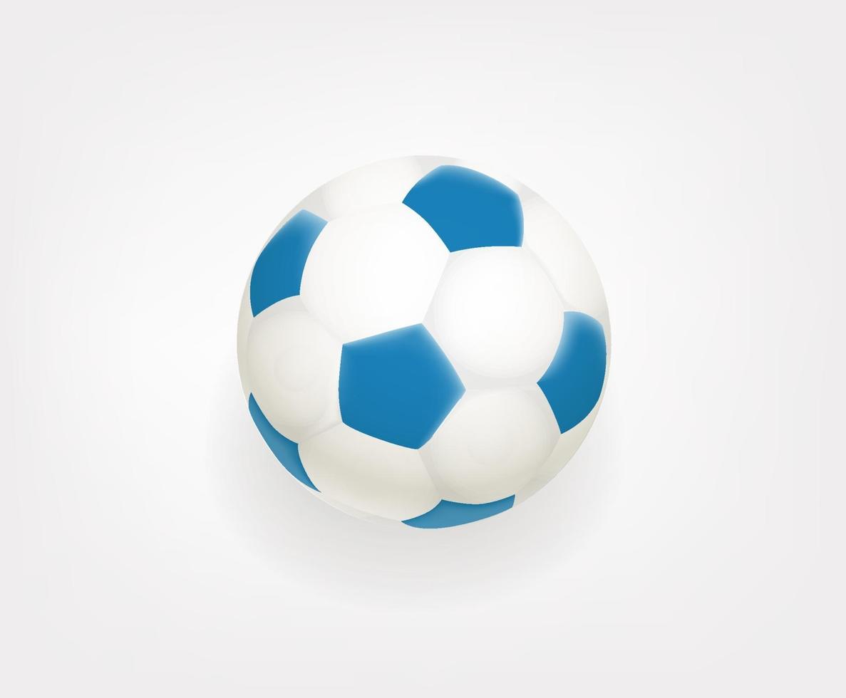 Balón de fútbol emoji aislado sobre fondo blanco. vector