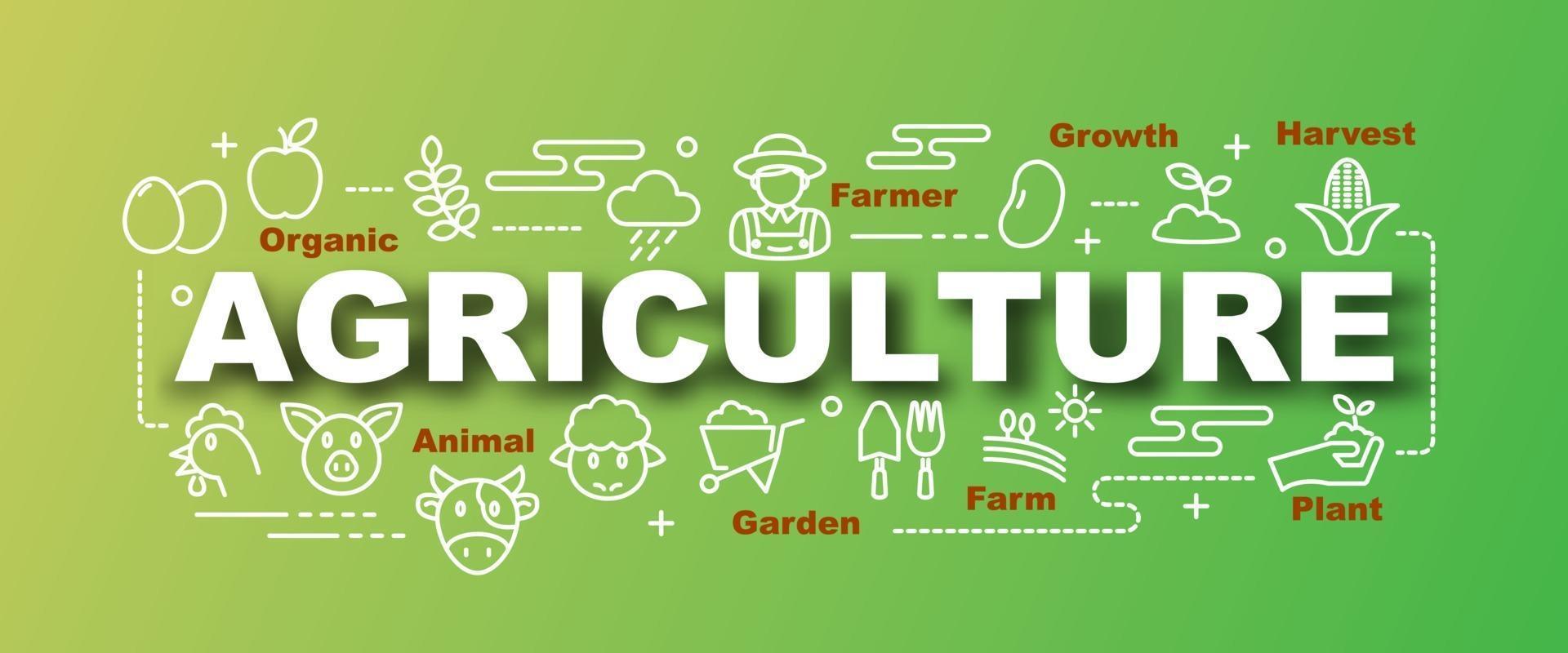 agriculture vector trendy banner