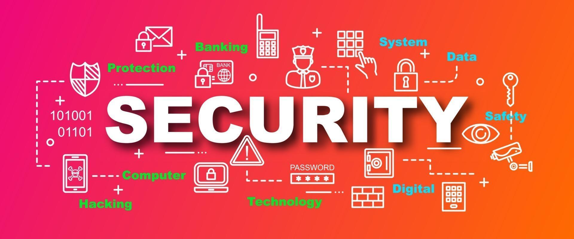 security vector trendy banner