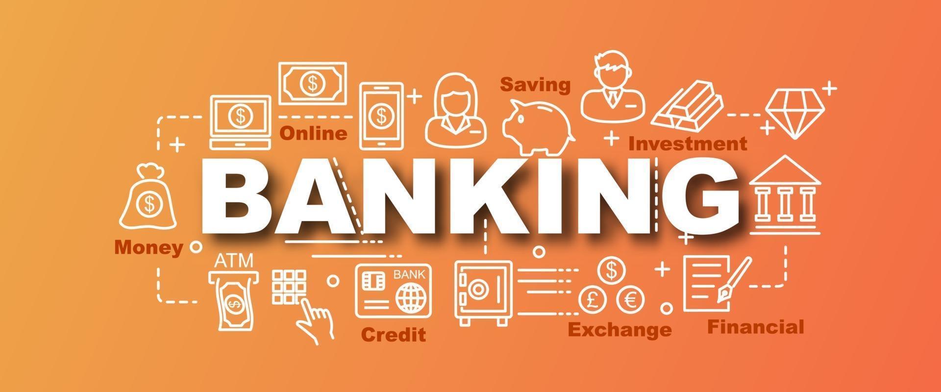 banking vector trendy banner