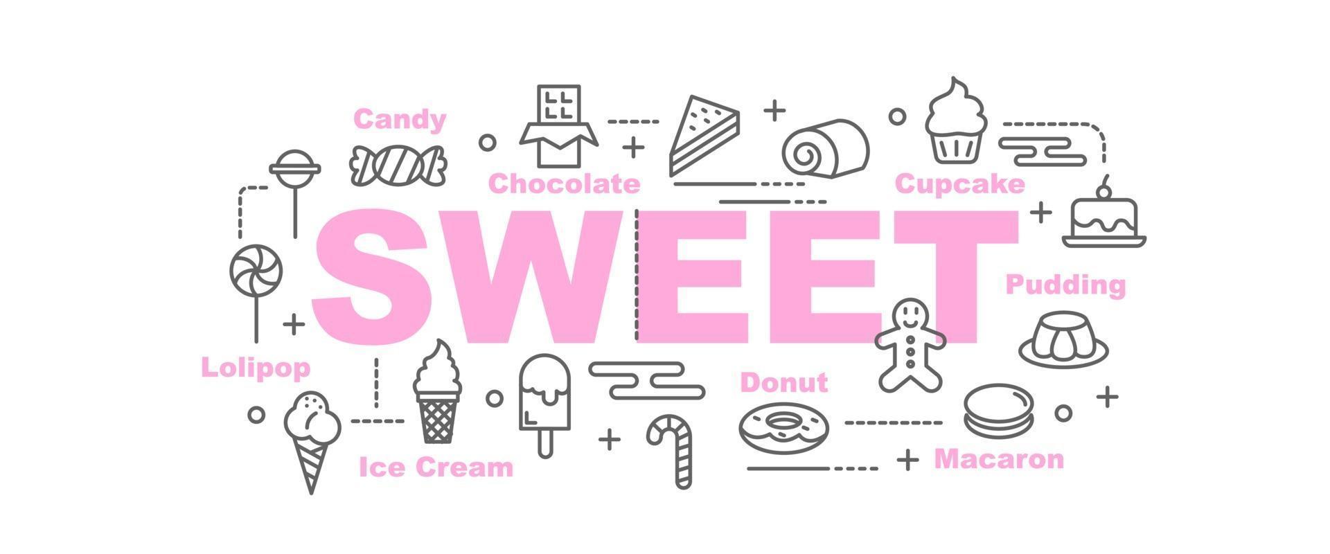 sweet vector banner