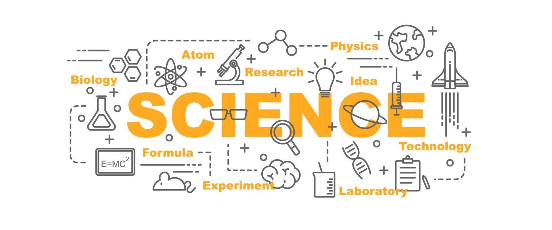 science vector banner