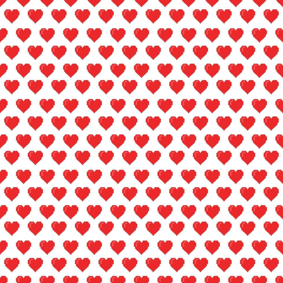 valentine's pixel seamless pattern vector