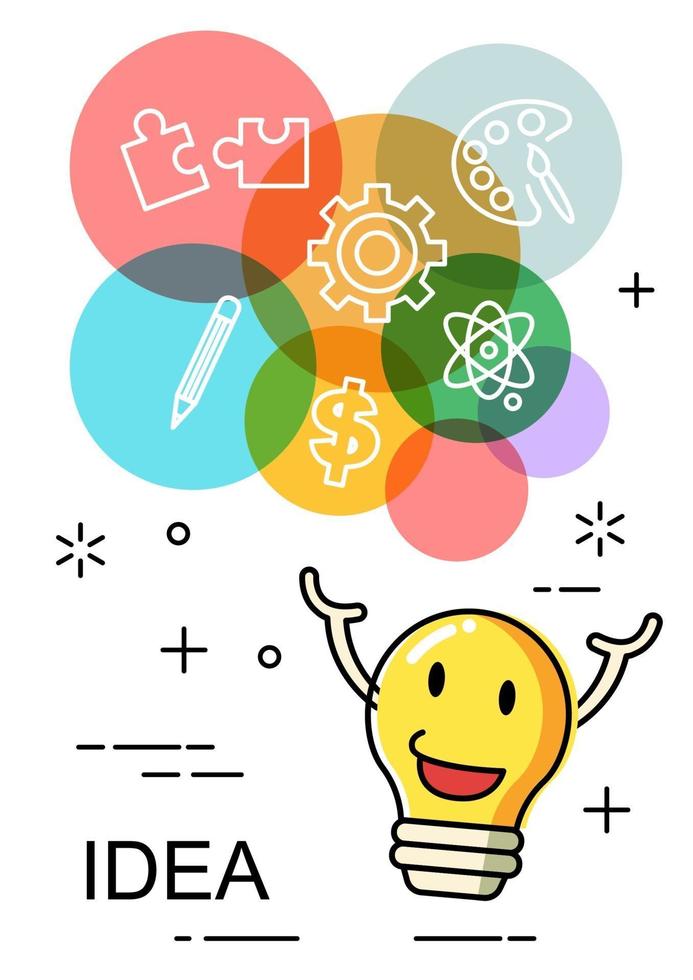 colorful idea vector design