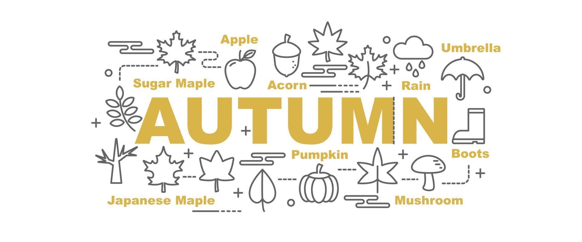 autumn vector banner