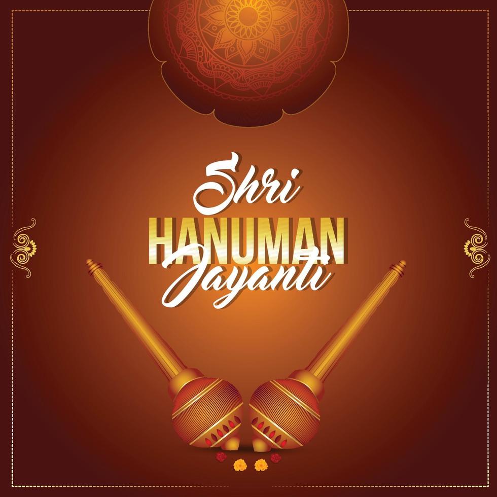 Vector illustration of hanuman jayanti background