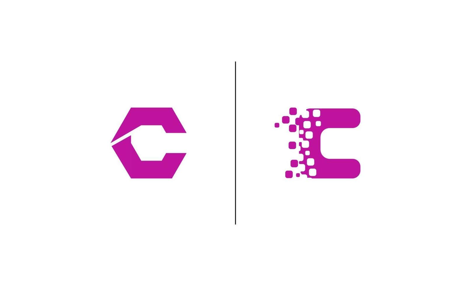 Initial C creative design logo vector