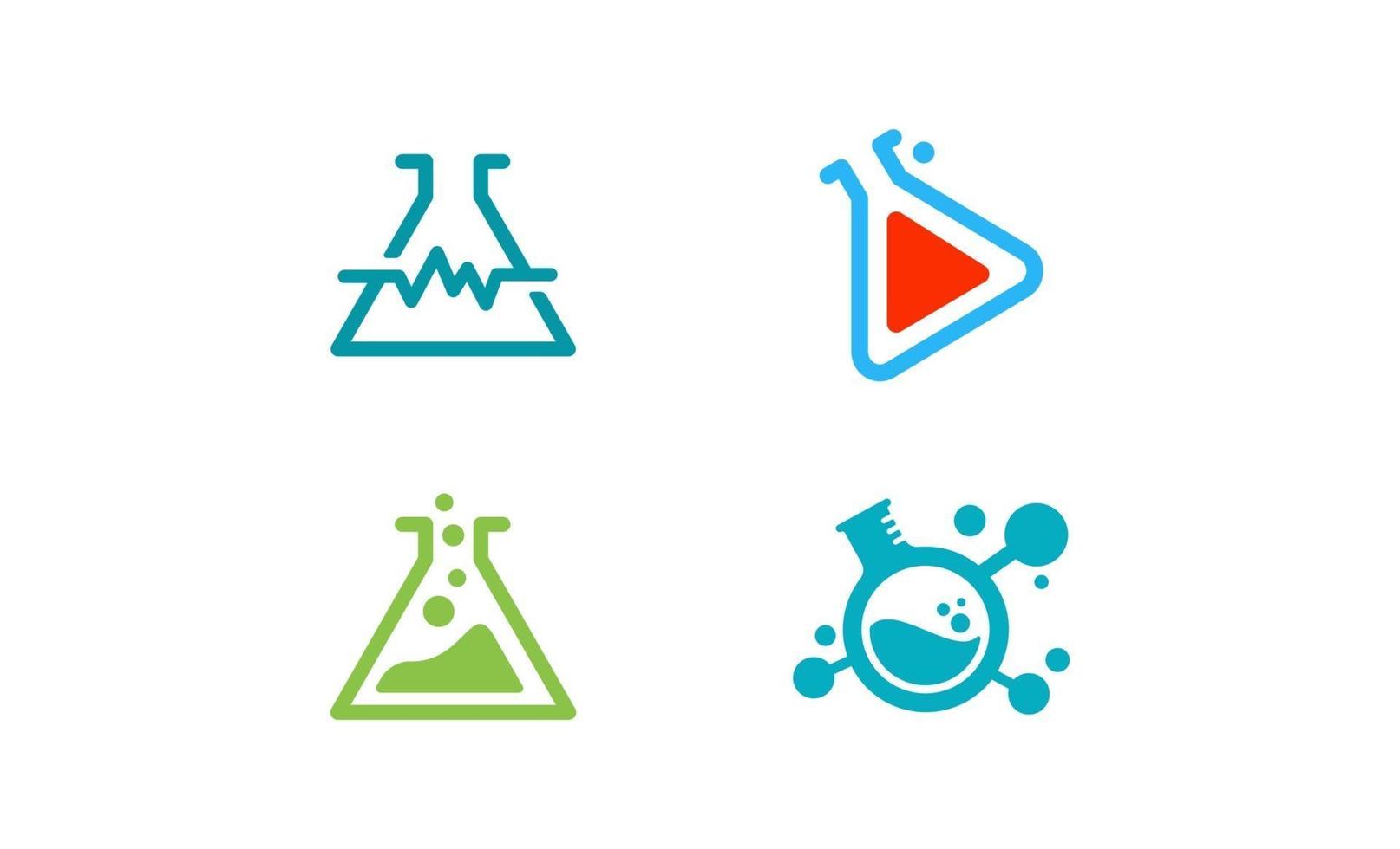 vector de plantilla de diseño de logotipo de laboratorio