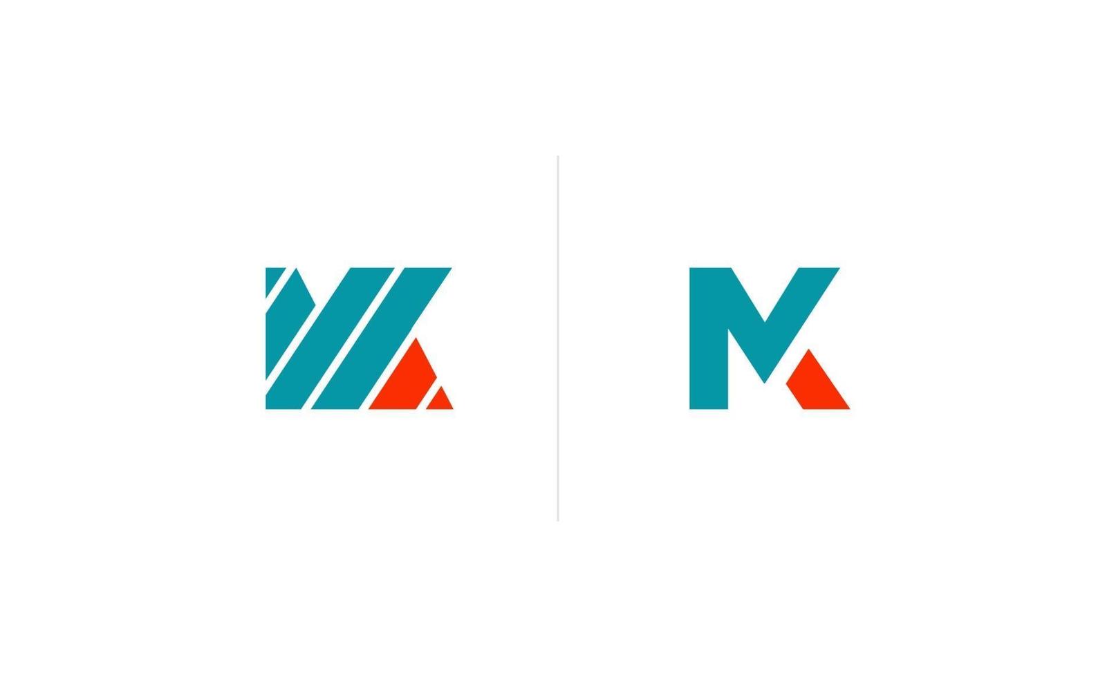 MK monogram initial logo vector inspiration