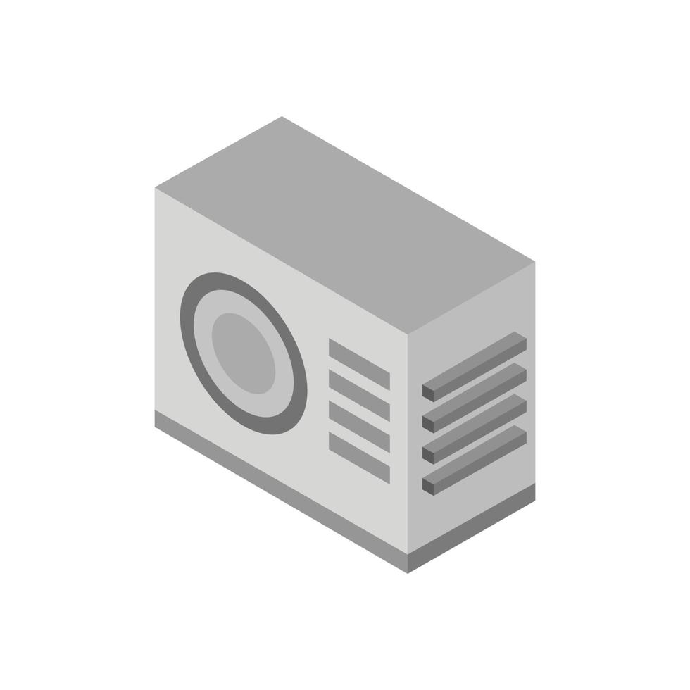 Isometric Air Conditioner On Background vector