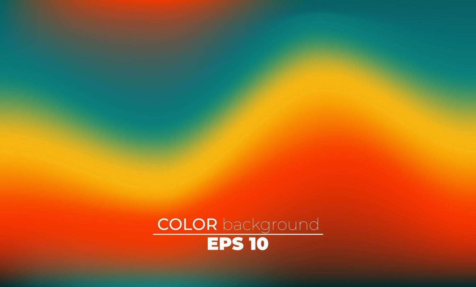 Abstract blurred gradient mesh background in bright summer colors vector