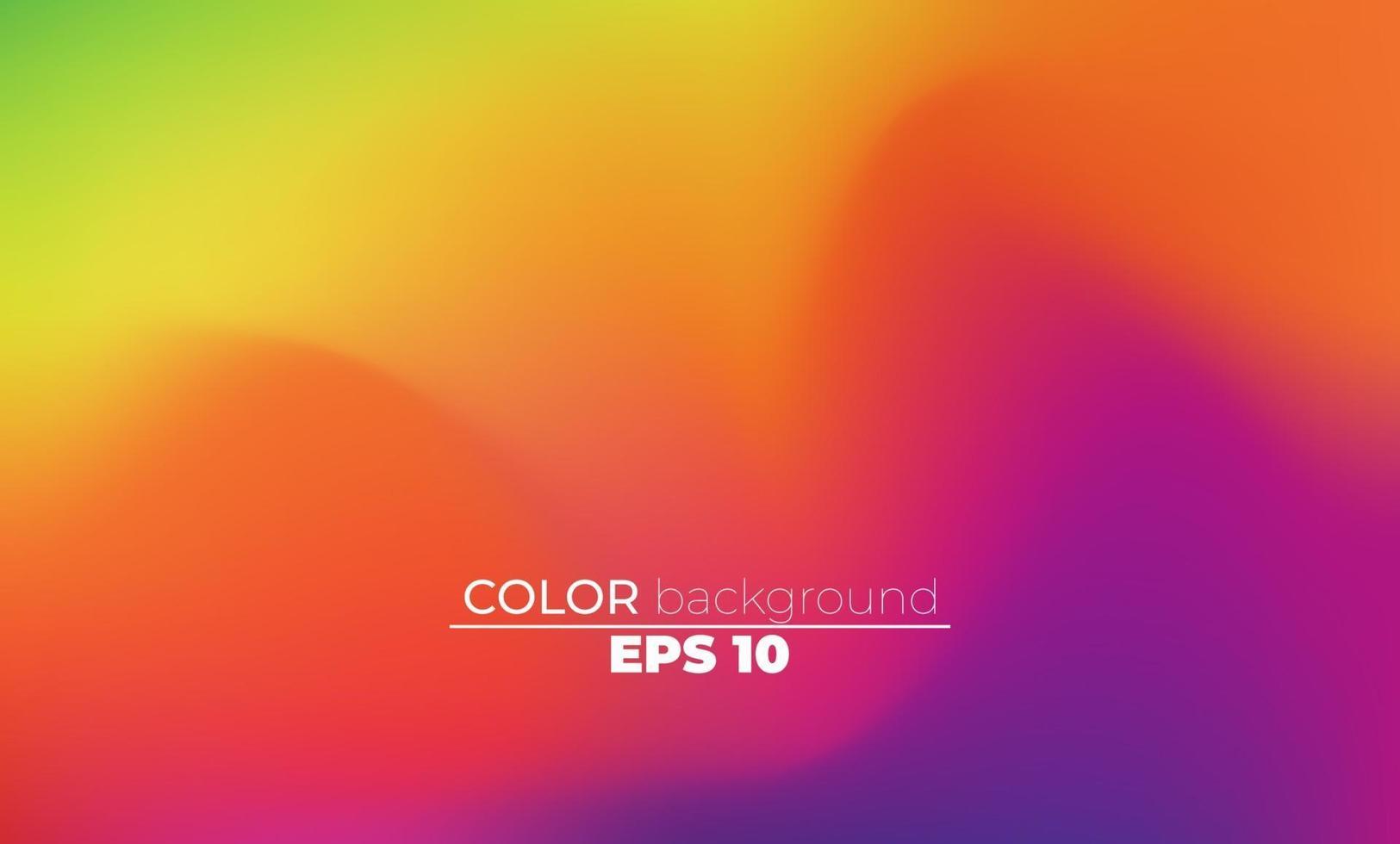 Abstract blurred gradient mesh background in bright summer colors vector
