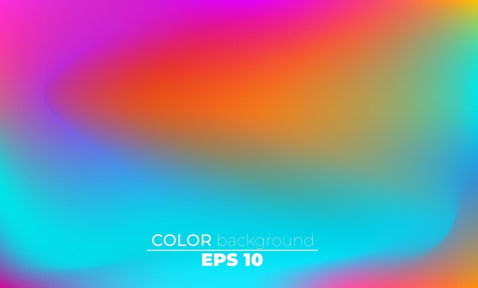 Abstract blurred gradient mesh background in bright summer colors vector