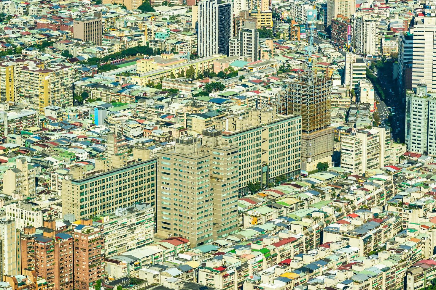 paisaje urbano de la ciudad de taipei en taiwán foto