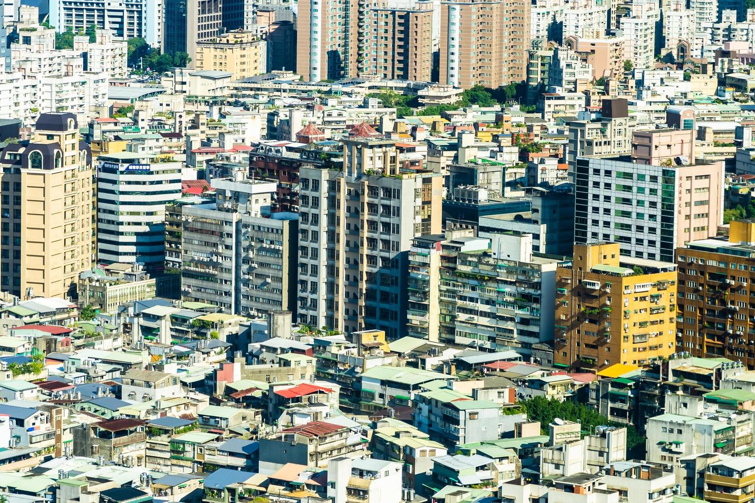 paisaje urbano de la ciudad de taipei en taiwán foto