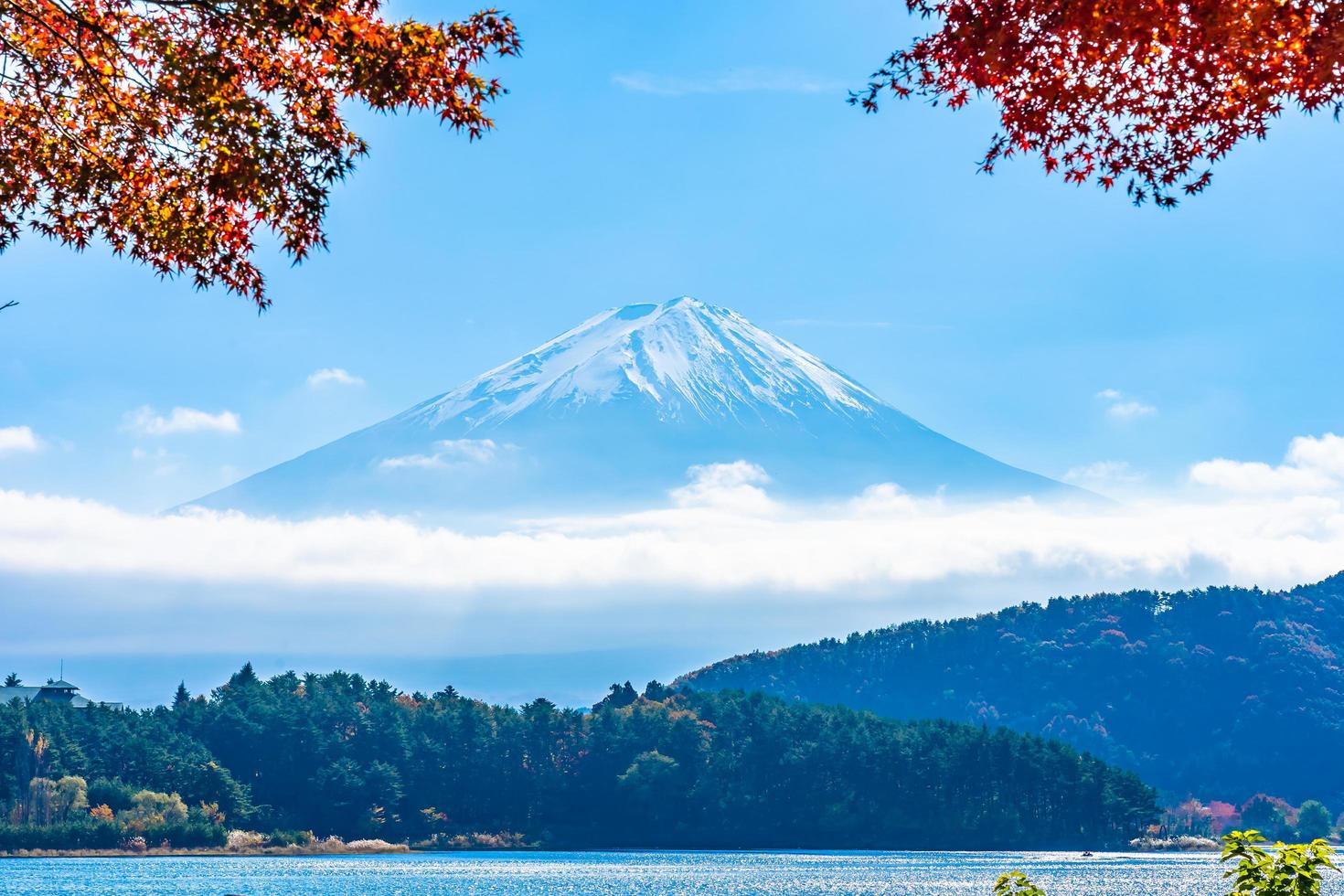 hermoso paisaje en mt. fuji, japón foto