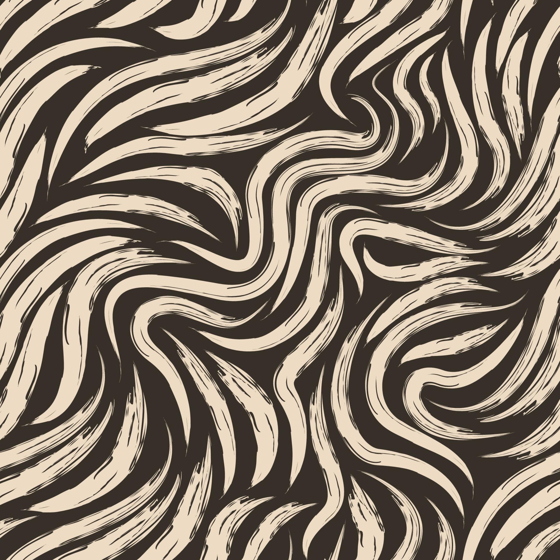 Seamless vector background of torn lines. Pattern for fabric wavy motif from smooth brush