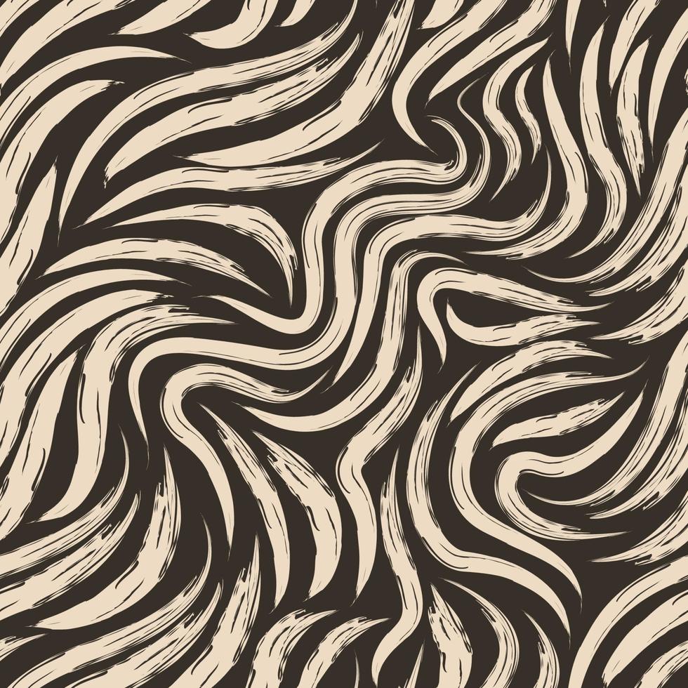 Seamless vector background of torn lines. Pattern for fabric wavy motif from smooth brush strokes.