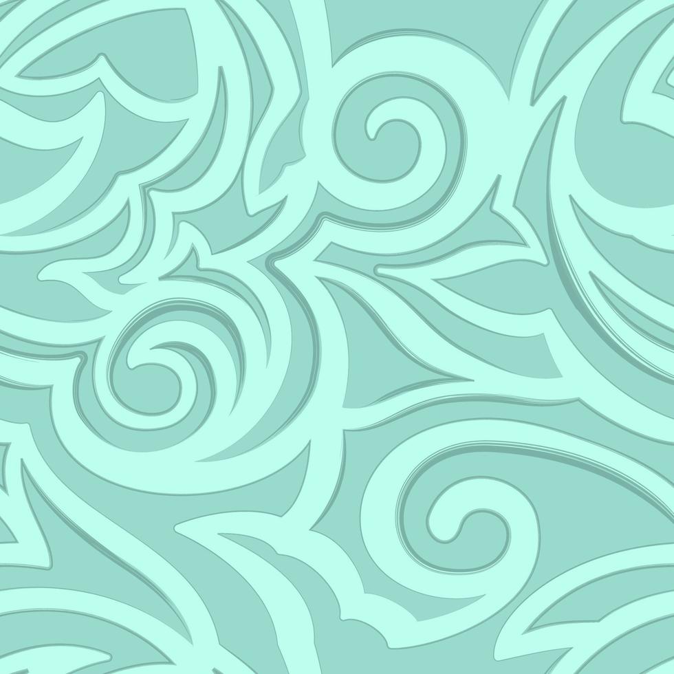 Vector texture of turquoise color isolated on sea background. Floral pattern for fabrics or packaging.