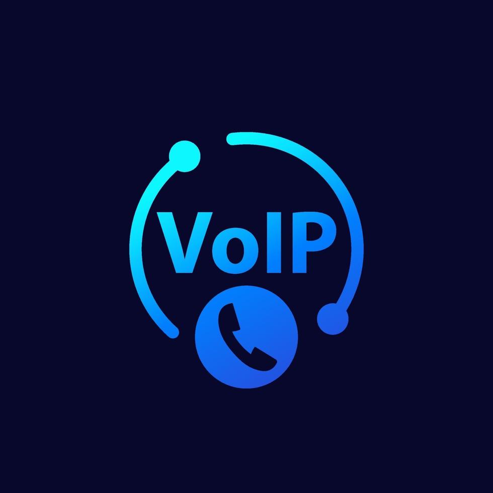 icono de llamada voip para web vector