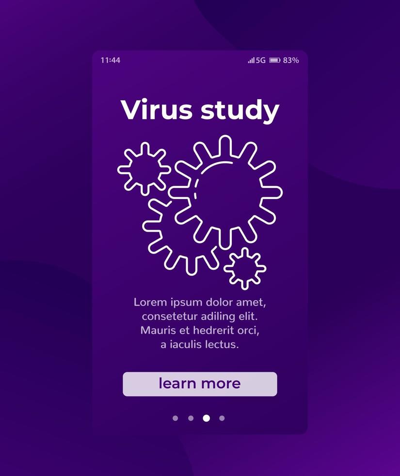 virus study vector mobile design