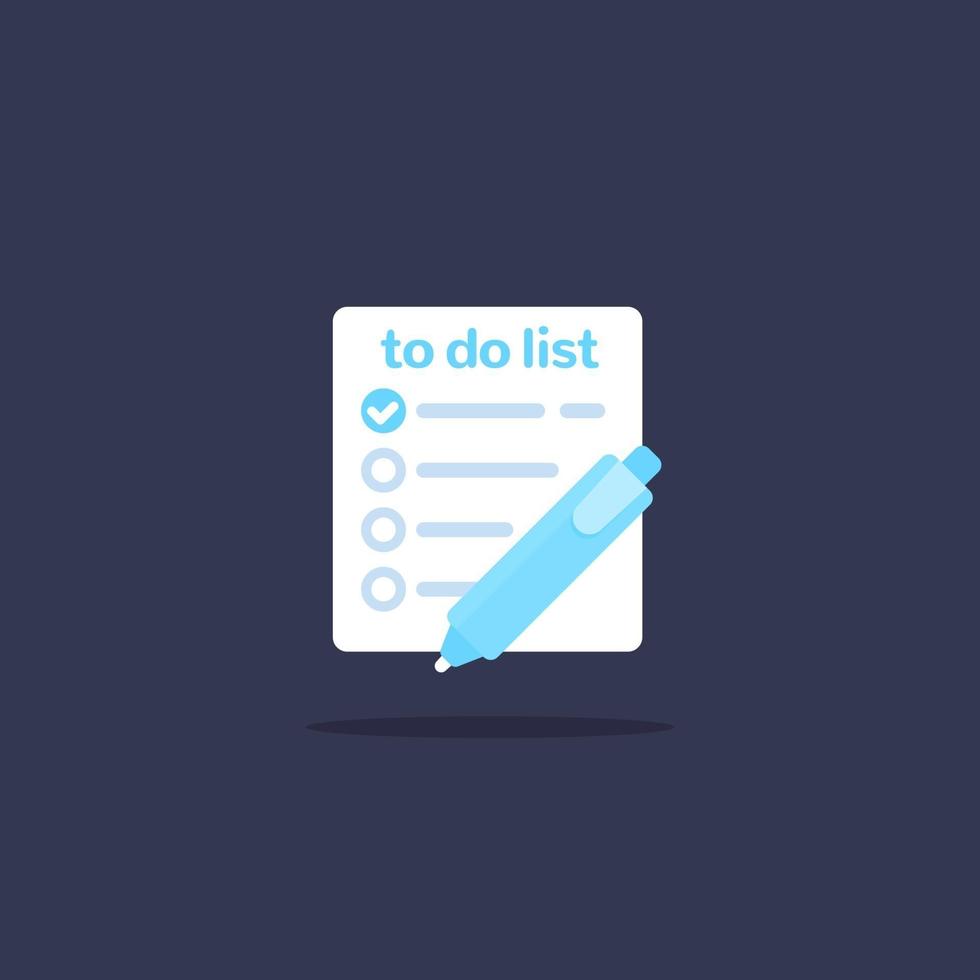 to do list, vector icon