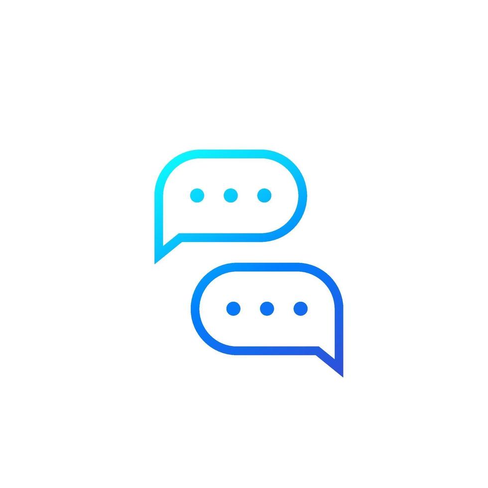 comments, chat vector icon