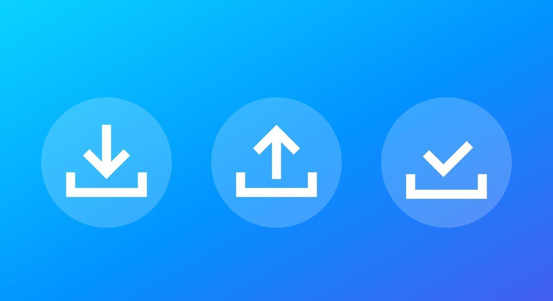 download and upload vector icons 2238078 Vector Art at Vecteezy