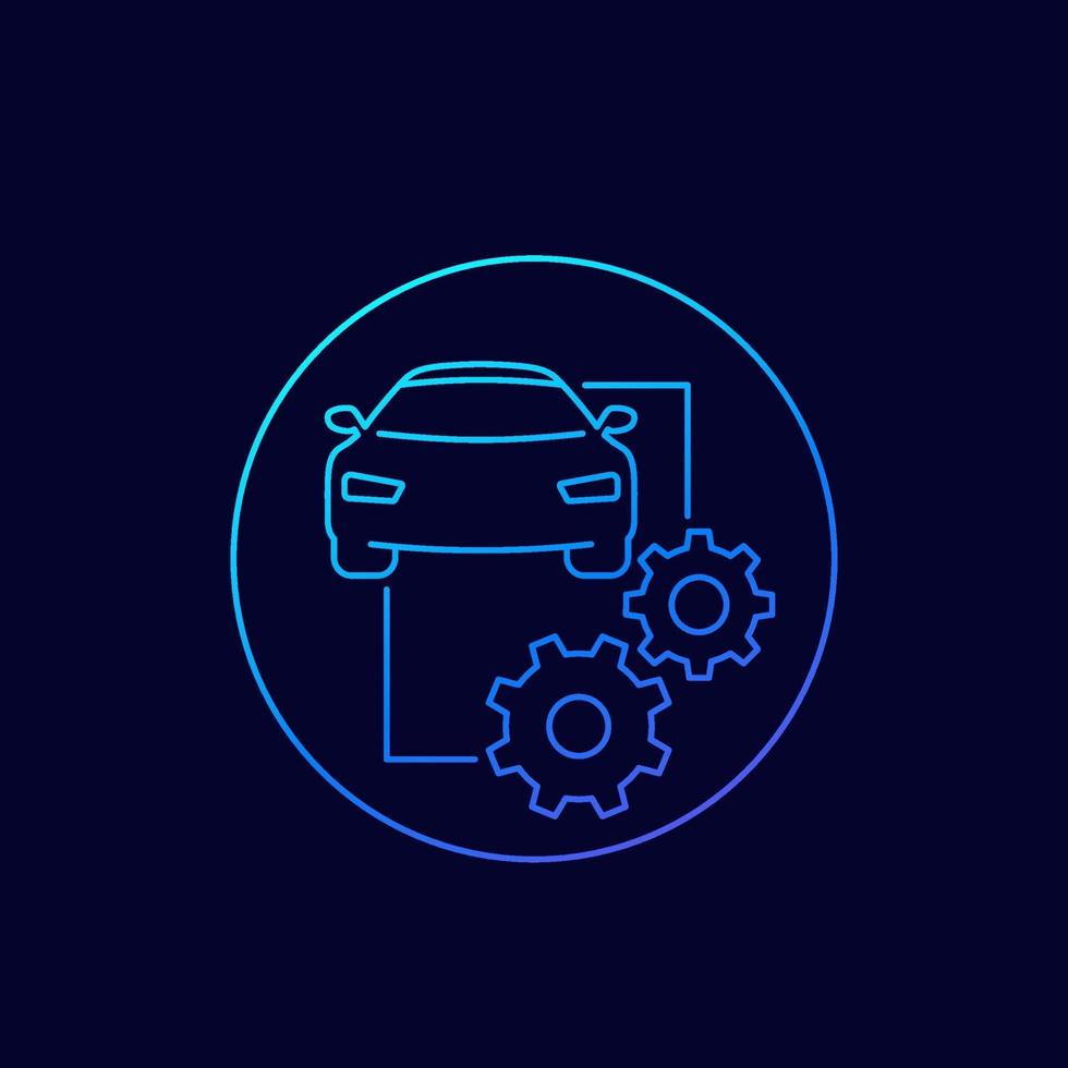 car maintenance, service vector linear icon