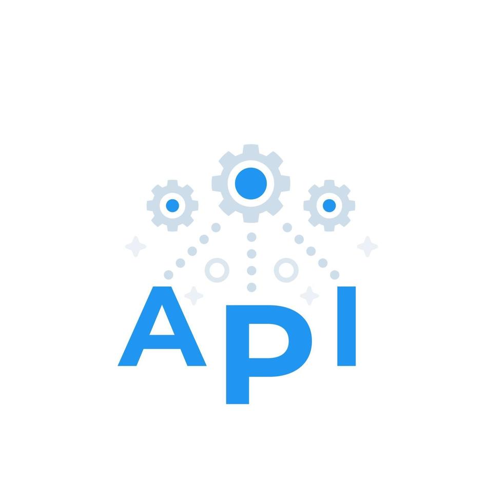 API, application programming interface concept, vector