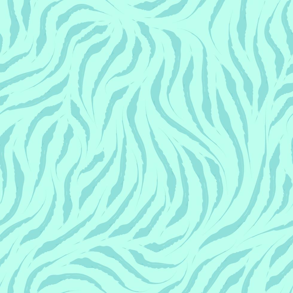 Vector seamless texture of blue color lines with heterogeneous edges on a marine background.