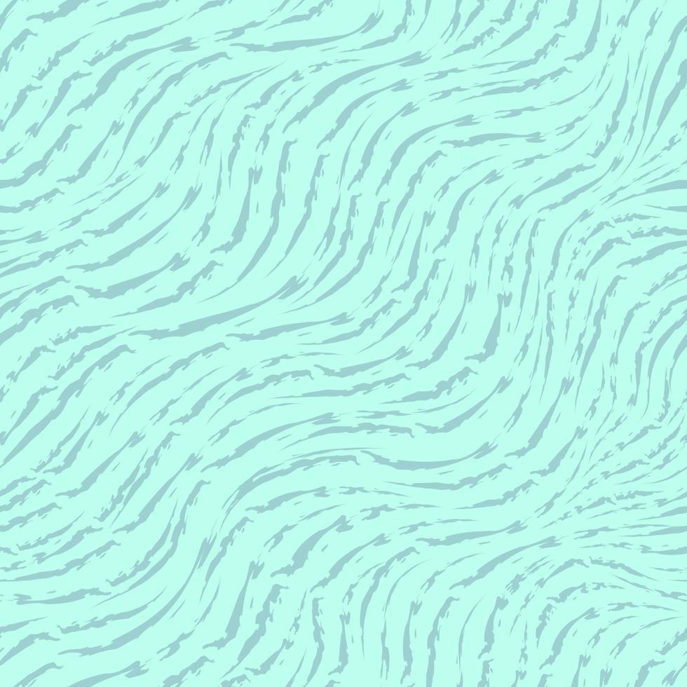 Seamless vector pattern of torn lines on a turquoise background. Marine print.