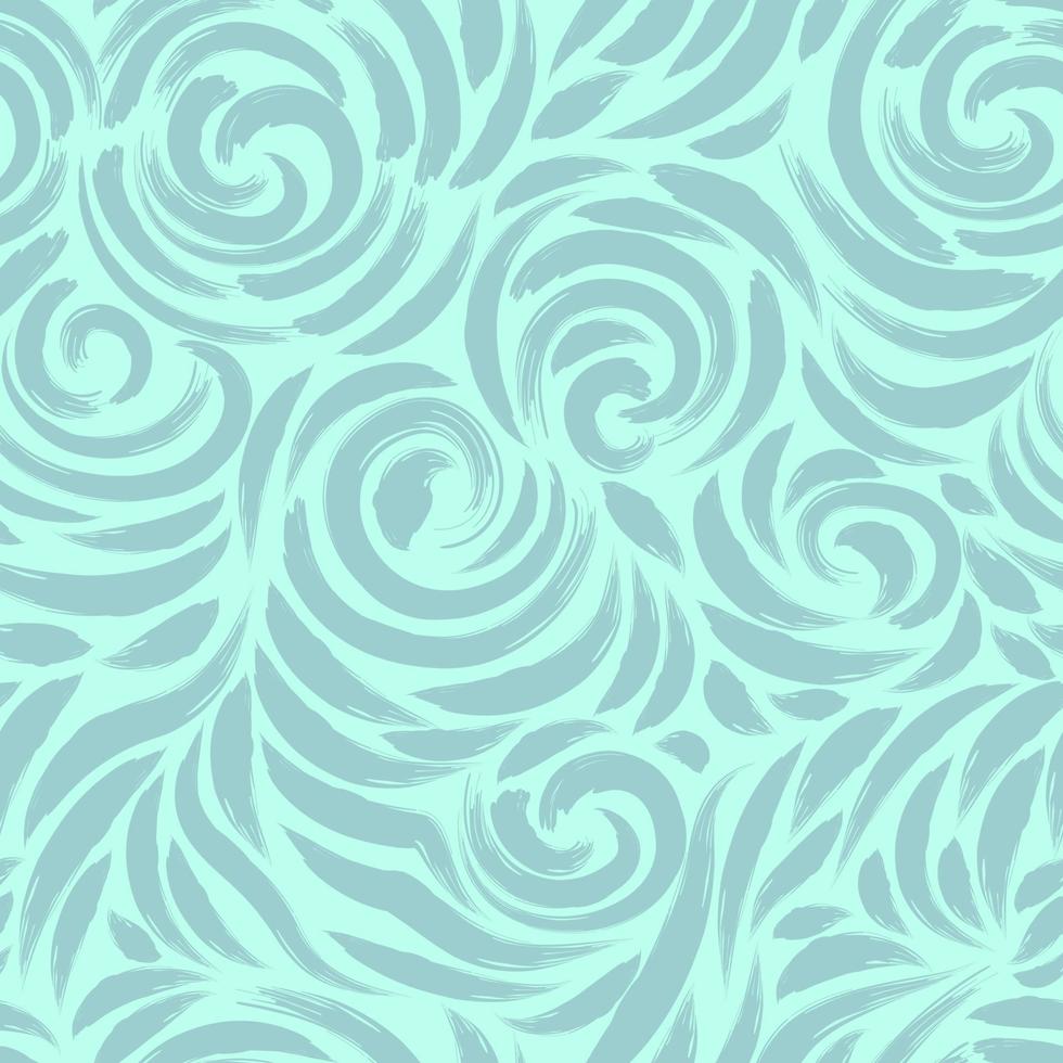 Seamless pattern of brush strokes on a marine background. Blank for design of fabrics and curtains. vector