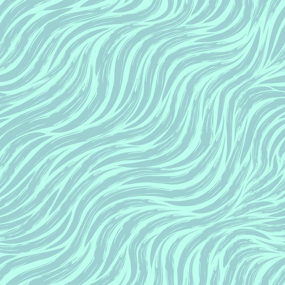 Seamless vector pattern of diagonal turquoise stripes on a blue background.
