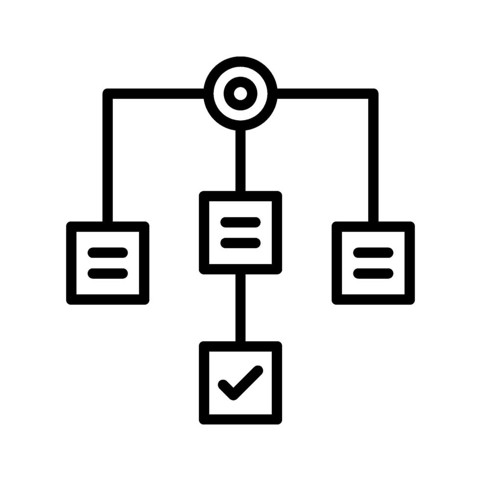 icono de vector de flujo de trabajo