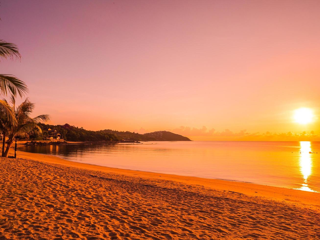 hermosa playa tropical foto