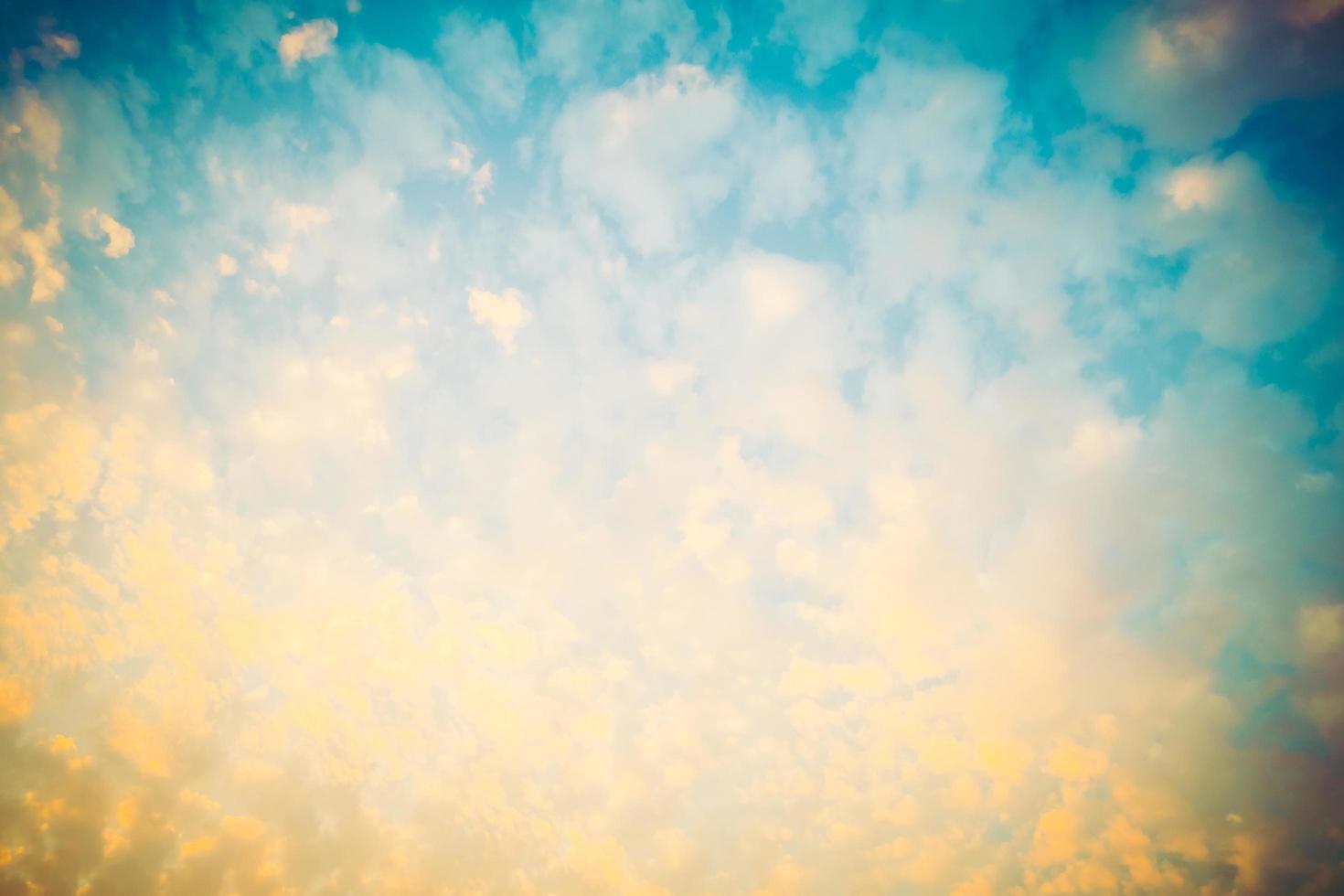 Vintage cloud on sky background photo