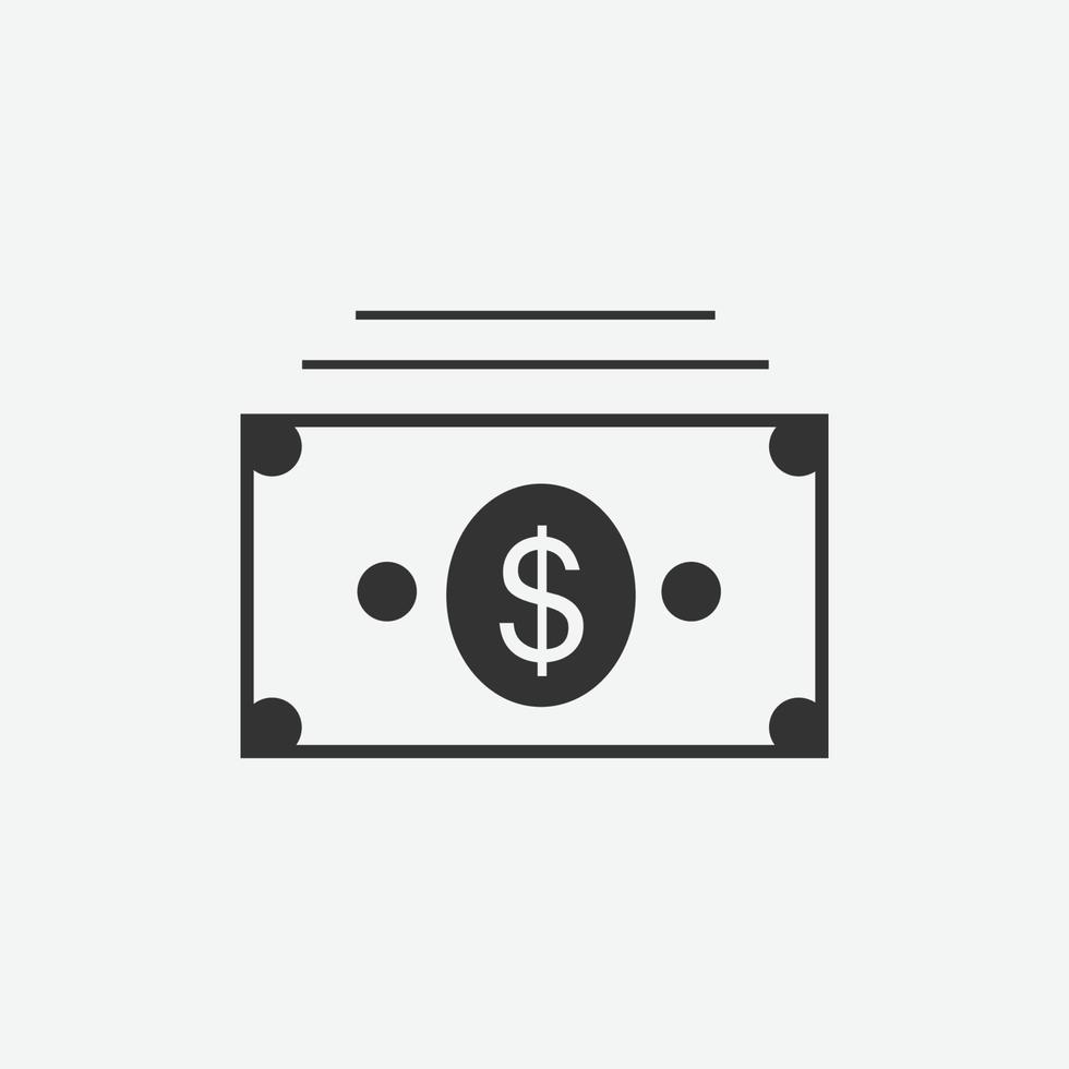 Dollar icon, money symbol vector illustration. Financial and banking flat design with elements for mobile concepts and web sites