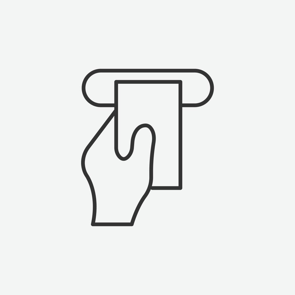 Withdrawal icon, atm symbol vector illustration. Financial and banking flat design with elements for mobile concepts and web sites