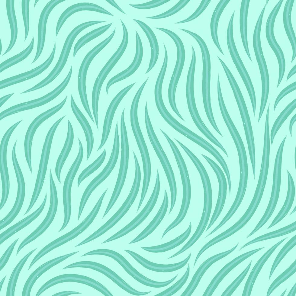 Vector seamless texture of smooth lines on a blue background. Template for printing onto fabric or wrapping paper.