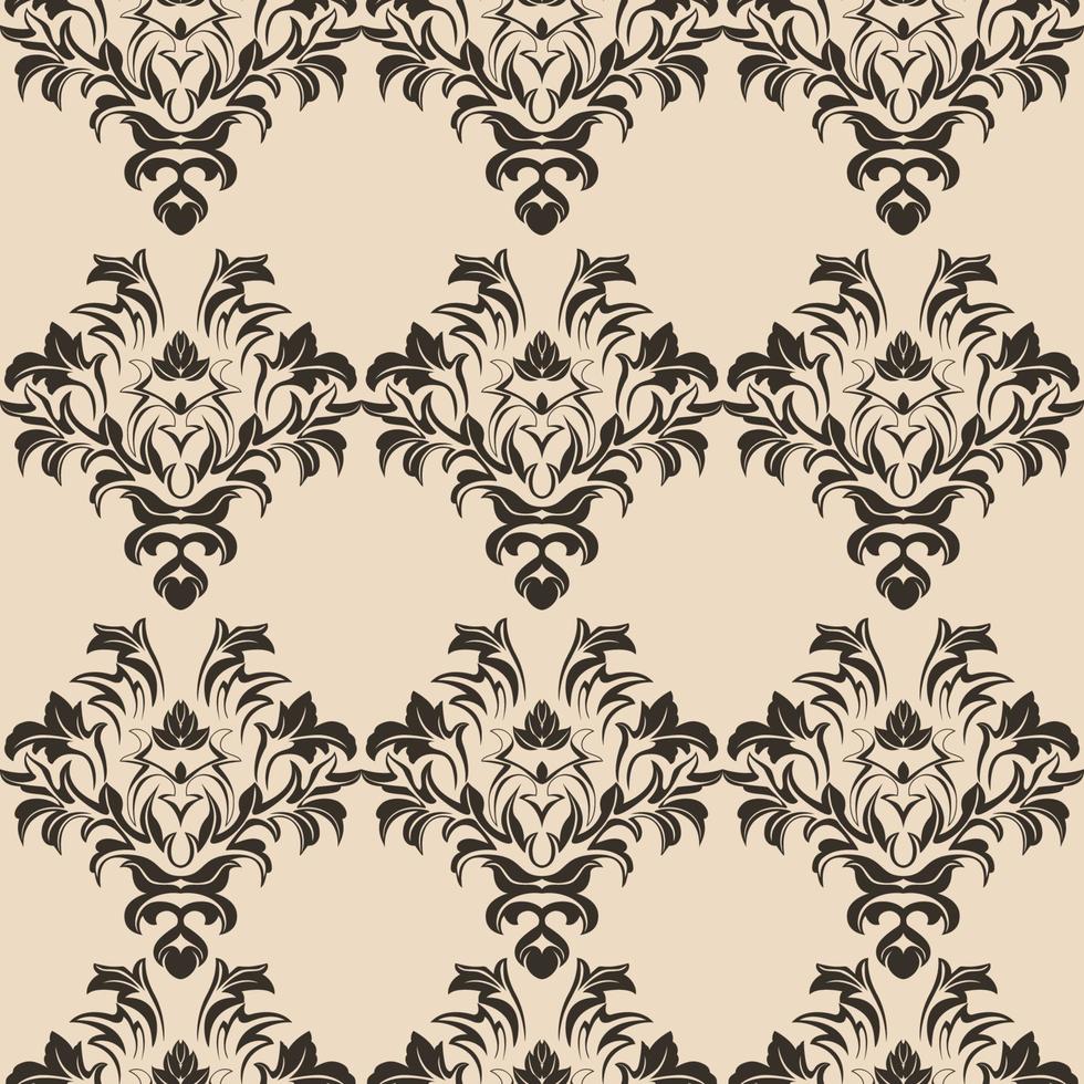 patrón transparente de vector de romance beige. patrón para azulejos de cortinas para papel tapiz y ropa.