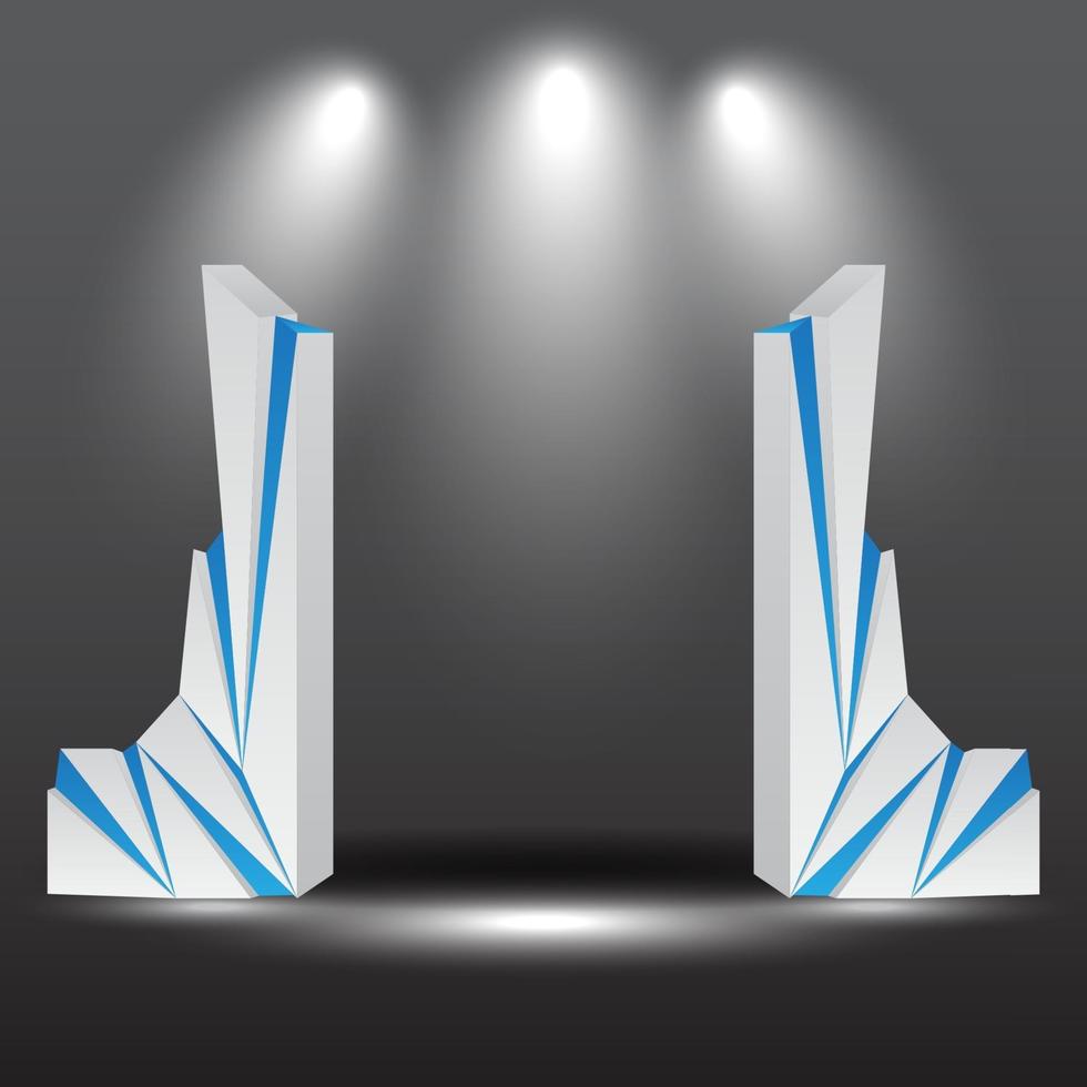 exhibition stand Gate entrance  vector with for mock up event display,