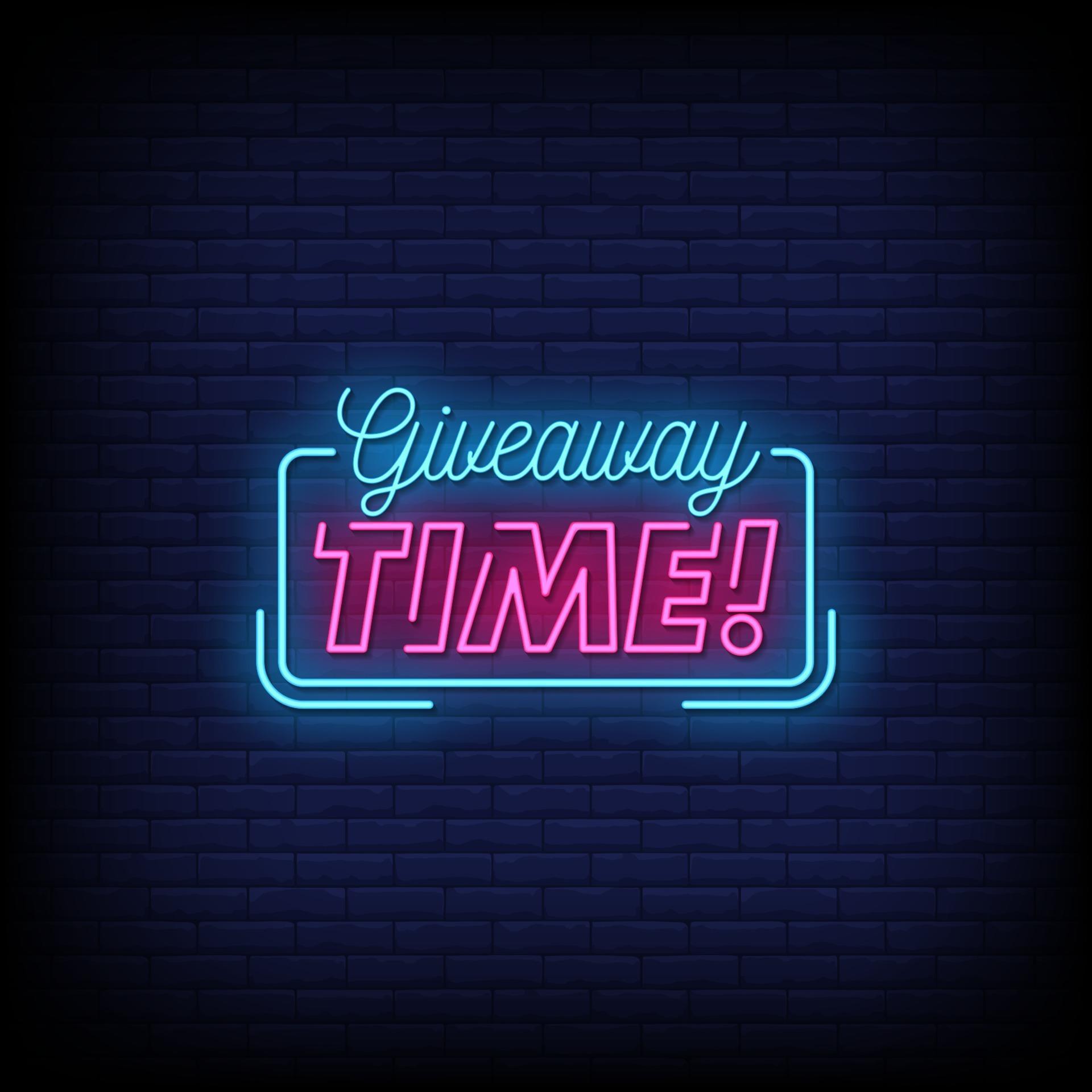 Giveaway Time Neon Signs Style Text Vector 2239361 Vector Art at Vecteezy Giveaway Time Neon Signs Style Text Vector 2239361 Vector Art at Vecteezy