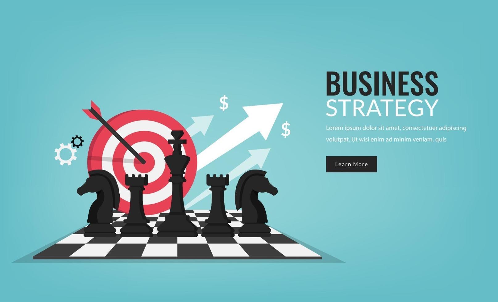 Business strategy competitive ideas concept, Chess game on chess board  behind business background. Business present financial and marketing  strategy analysis. Investment target in global economy . Business Images