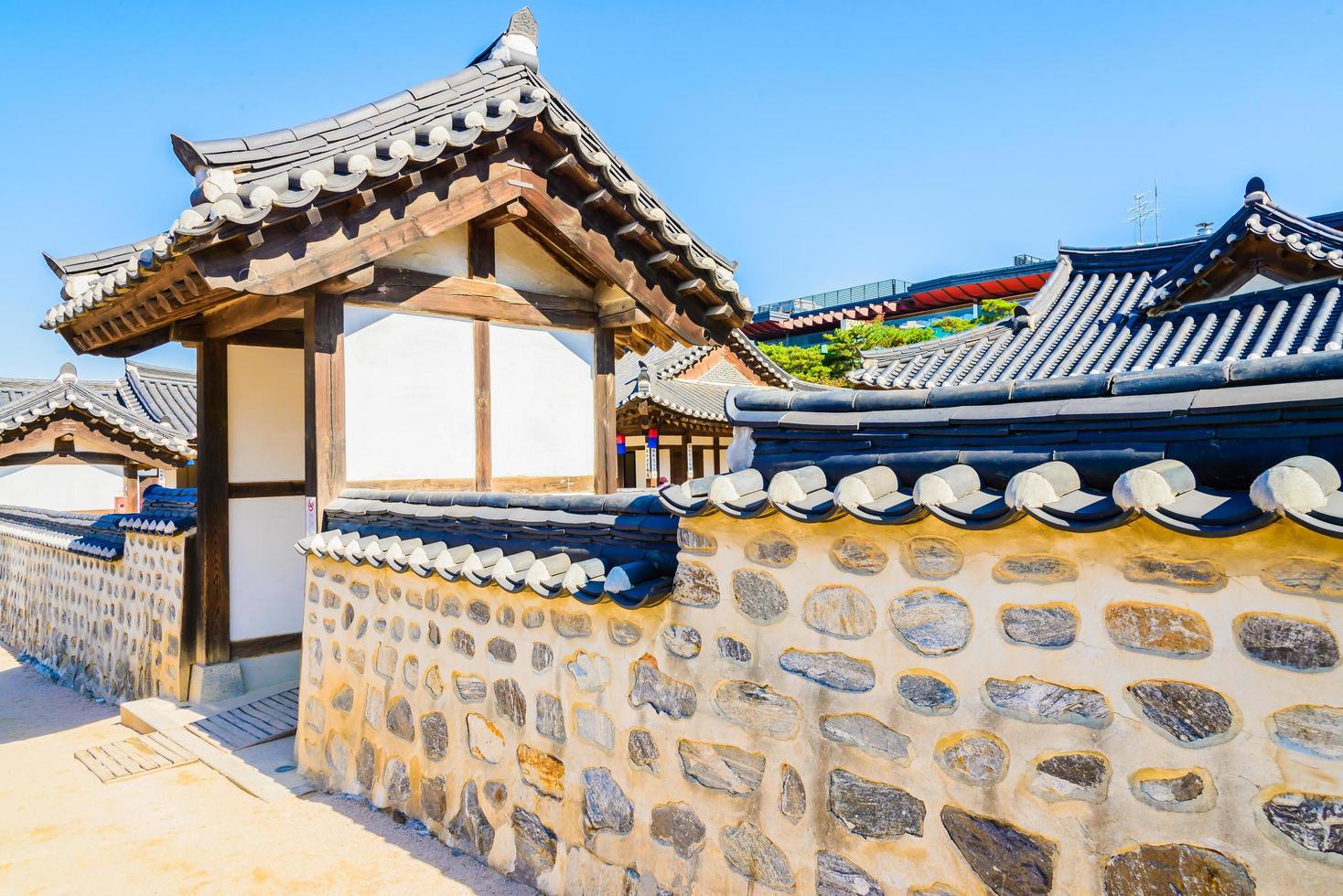 Namsangol hanok village en Seúl, Corea del Sur foto