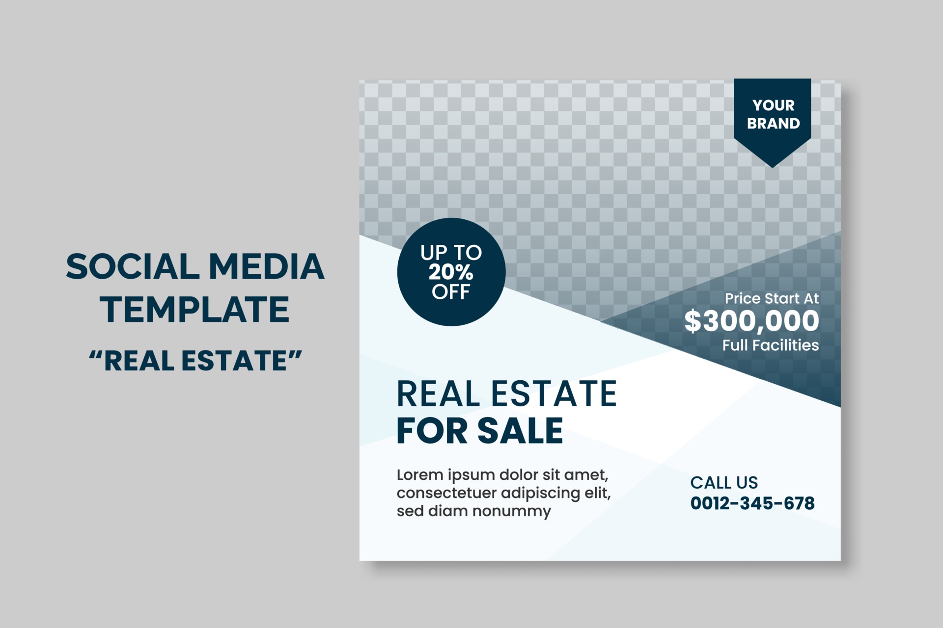 Simple Minimalist Real Estate Social Media Post Template Banner Design simple-minimalist-real-estate-social-media-post-template-banner-design