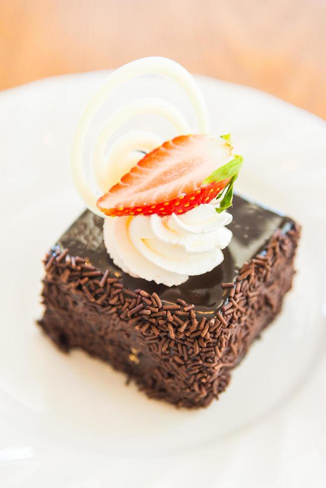 Dessert chocolate cake photo