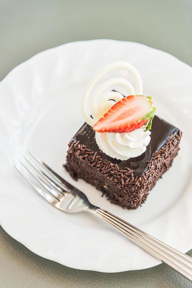 Dessert chocolate cake photo